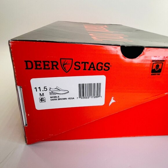 Deer Stag Noble Slip-On Loafer Dark Brown Size 11.5M Mens Memory Foam Comfort - Picture 14 of 14